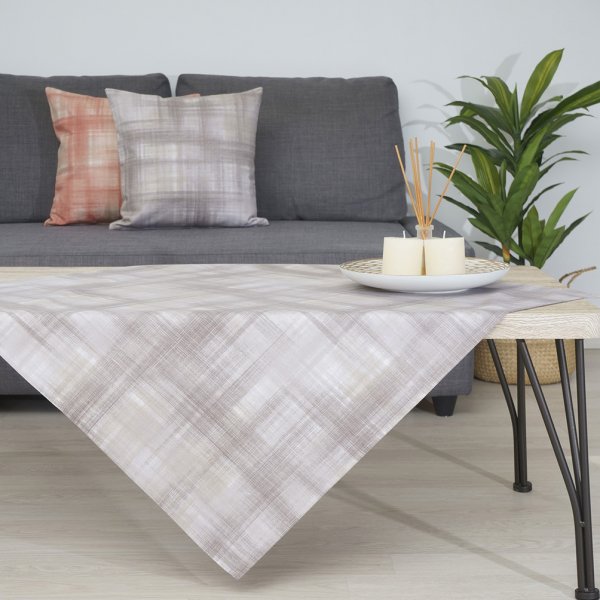 Καρέ (85x85) Check Brown Dimeco