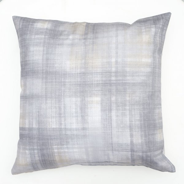 Διακοσμητική Μαξιλαροθήκη (45x45) Check Gray Dimeco