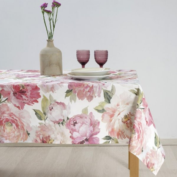 Τραπεζομάντηλο (135x260) Blossom White Dimeco