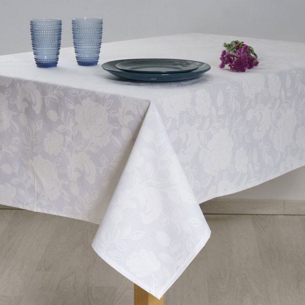 Αλέκιαστο Τραπεζομάντηλο (140x140) 5801 White Dimeco