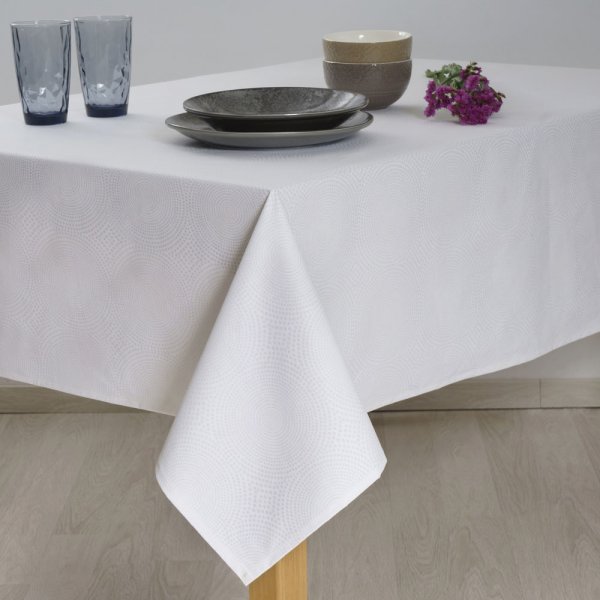 Αλέκιαστο Τραπεζομάντηλο (140x140) 5808 White Dimeco