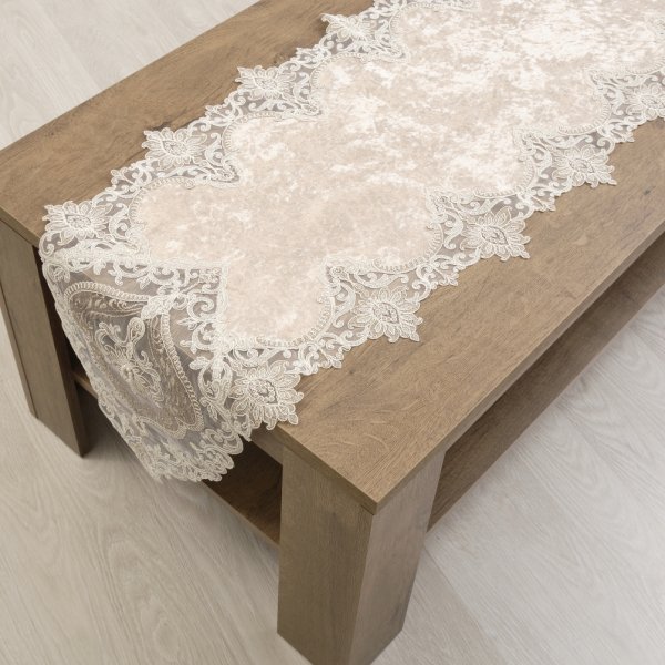 Τραβέρσα Βελούδο (40x160) 2130 Beige Dimeco