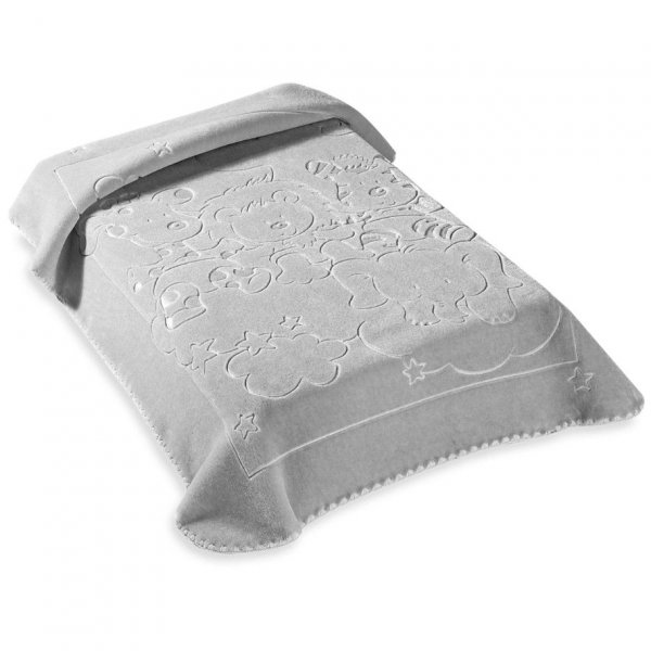 Κουβέρτα Βελουτέ Κούνιας 520 Gray Belpla