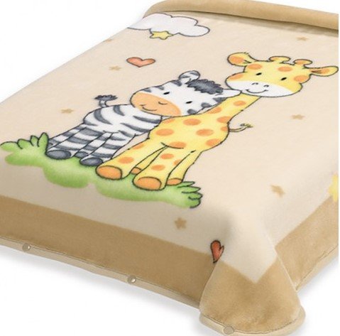 Κουβέρτα Βελουτέ Κούνιας 637 Beige Belpla