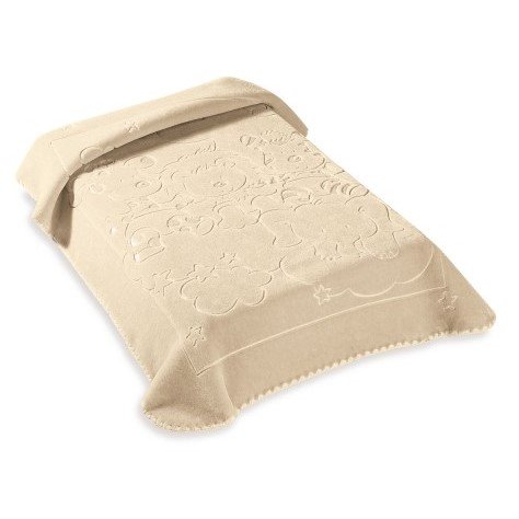 Κουβέρτα Βελουτέ Λίκνου 520 Beige Belpla