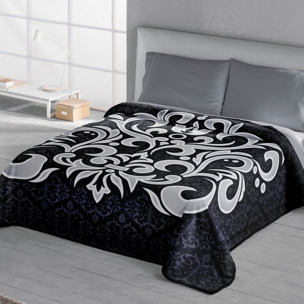 Κουβέρτα Βελουτέ Υπέρδιπλη Ster Black 289 Belpla