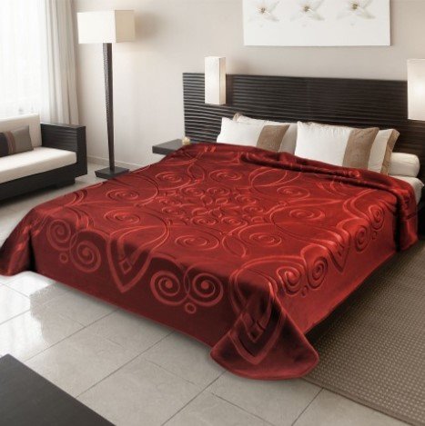 Κουβέρτα Βελουτέ Υπέρδιπλη Ster 516 Granate Belpla