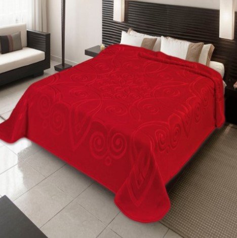 Κουβέρτα Βελουτέ Υπέρδιπλη Ster 516 Red Belpla