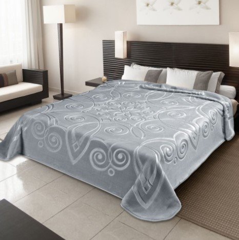 Κουβέρτα Βελουτέ Υπέρδιπλη Ster 516 Gray Belpla