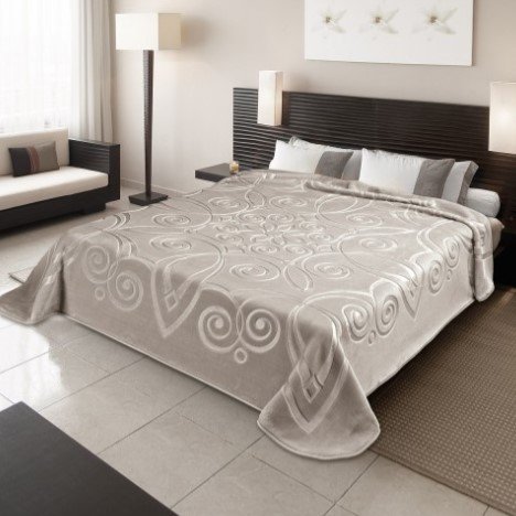 Κουβέρτα Βελουτέ Υπέρδιπλη Ster 516 Taupe Belpla