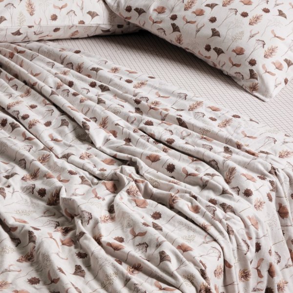 Σετ Φανελένια Παπλωματοθήκη Υπέρδιπλη Happy 9681 Das Home