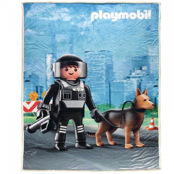 Κουβέρτα Fleece Μονή Playmobil – Policeman 5023 Das Kids