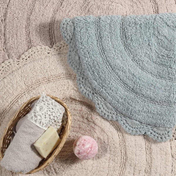 Στρογγυλό Πατάκι Μπάνιου (Ο60) 0633 Das Home