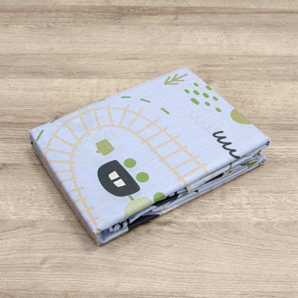 Σετ Σεντόνια Κούνιας Forest Express Petrol Lino Home