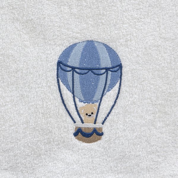 Σετ Πετσέτες Βρεφικές (2τμχ) Paloncino White/Blue Lino Home