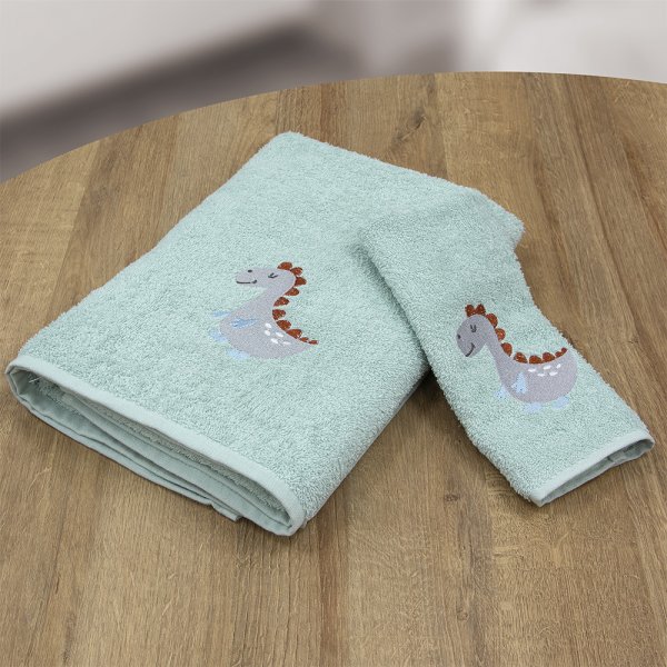 Σετ Πετσέτες Βρεφικές (2τμχ) Lagarto Mint Lino Home
