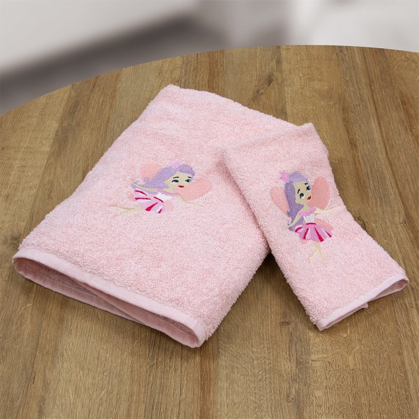 Σετ Πετσέτες Βρεφικές (2τμχ) Hada Pink Lino Home