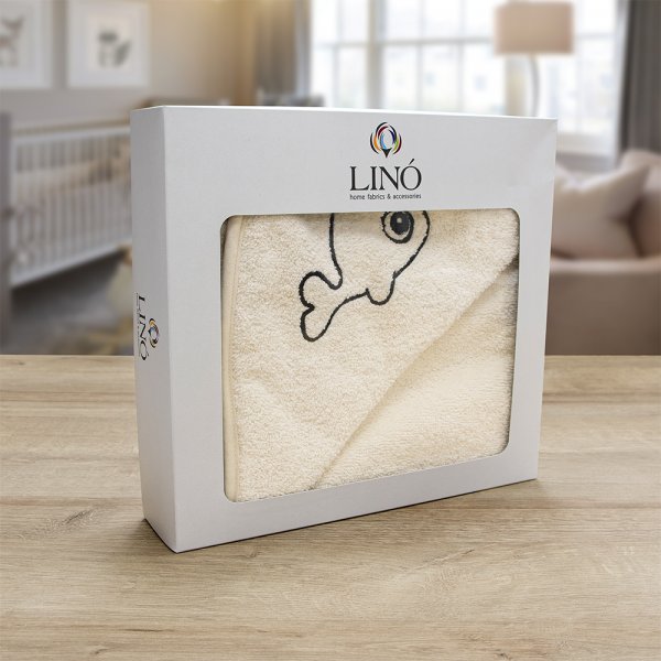 Βρεφική Κάπα Fish Ecru Lino Home