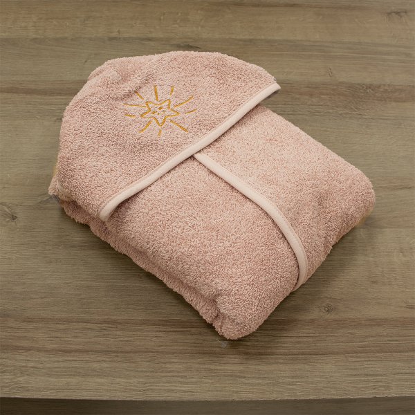 Βρεφικό Μπουρνούζι (4 Ετών) Smiley Sun Pink Lino Home