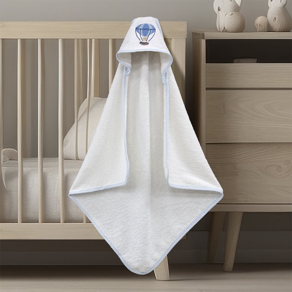 Βρεφική Κάπα Paloncino White/Blue Lino Home