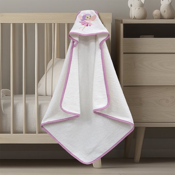 Βρεφική Κάπα Hada White Lino Home