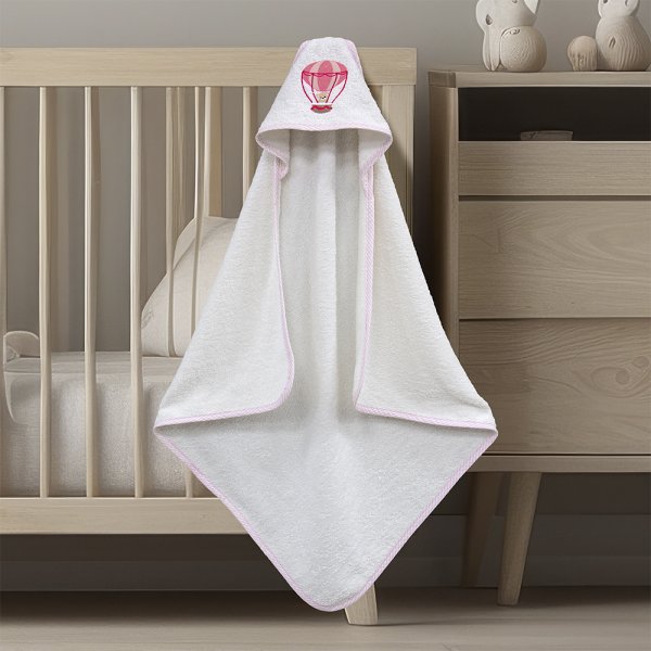 Βρεφική Κάπα Paloncino White/Pink Lino Home