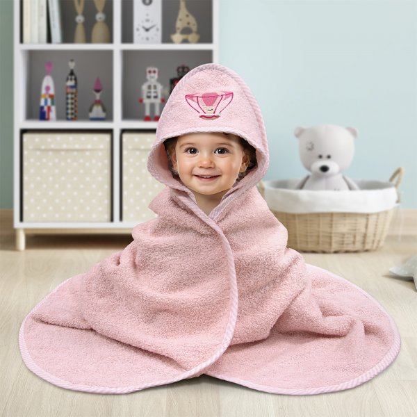 Βρεφική Κάπα Paloncino Pink Lino Home