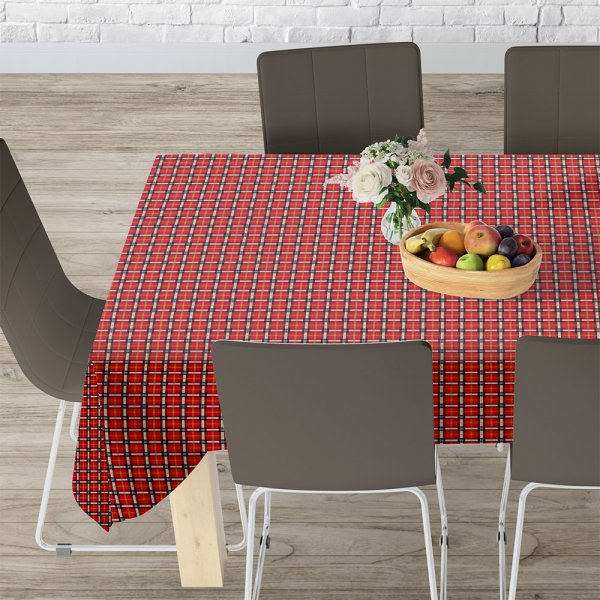 Τραπεζομάντηλο (140x140) Tartan 401 Red Lino Home