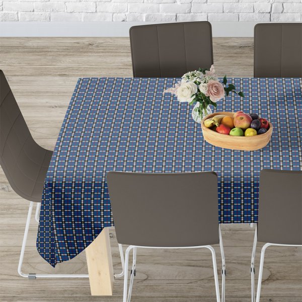 Τραπεζομάντηλο (140x180) Tartan 602 Blue Lino Home