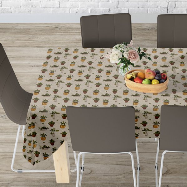 Τραπεζομάντηλο (140x140) Bioplant 701 Green Lino Home