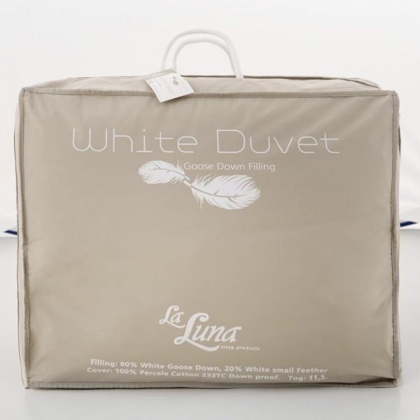 Πάπλωμα Πουπουλένιο Υπέρδιπλο White Duvet La Luna