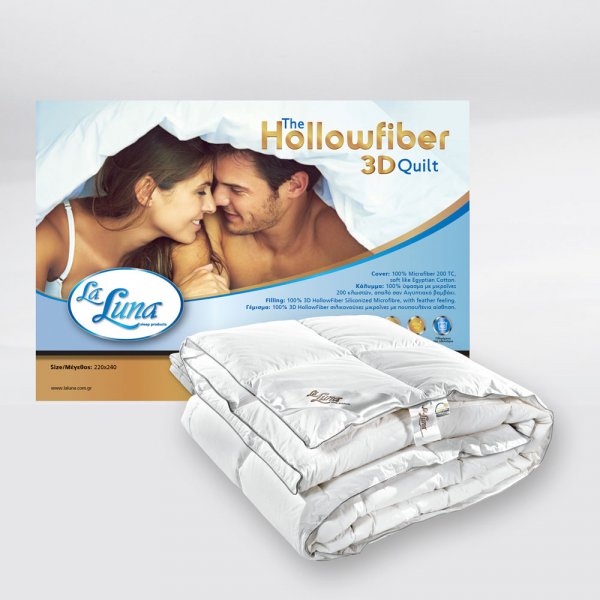 Πάπλωμα Γίγας 3D Hollowfiber La Luna