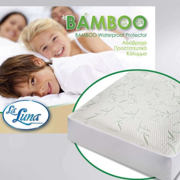 Κάλυμμα Στρώματος Αδιάβροχο Μονό (90x200) Bamboo La Luna