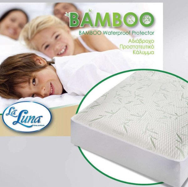 Κάλυμμα Στρώματος Αδιάβροχο Διπλό (140x200) Bamboo La Luna