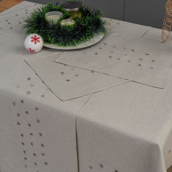 Σετ Χριστουγεννιάτικα Σουπλά (2τμχ) CD02 Gray Palamaiki