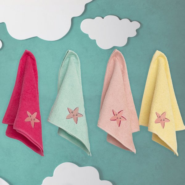 Σετ Πετσέτες Παιδικές Χεριών (4τμχ) Starfish Palamaiki