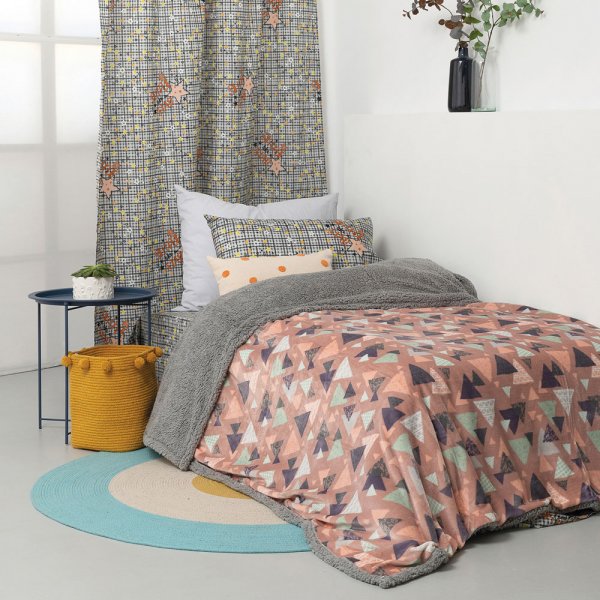 Κουβερτοπάπλωμα Μονό Blake Pink Palamaiki