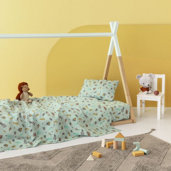 Σετ Φανελένια Σεντόνια Μονά Floufi 101 Palamaiki