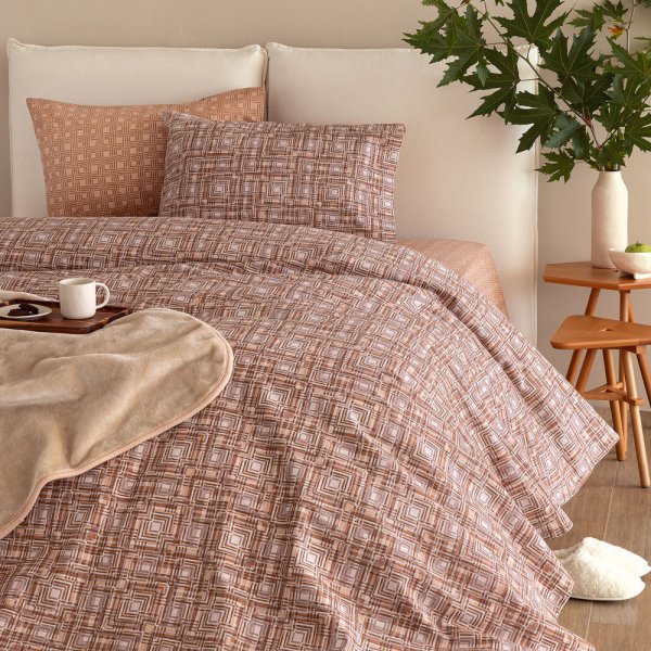 Σετ Φανελένια Σεντόνια Υπέρδιπλα FB 0229 Palamaiki