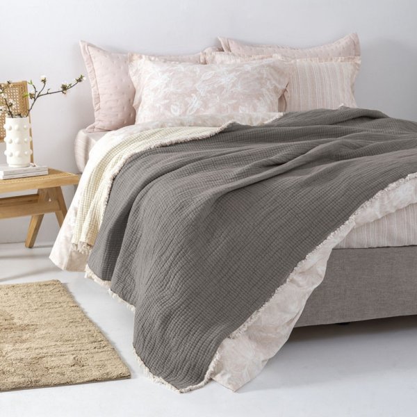 Κουβερτόριο Μονό Mous Gray Palamaiki