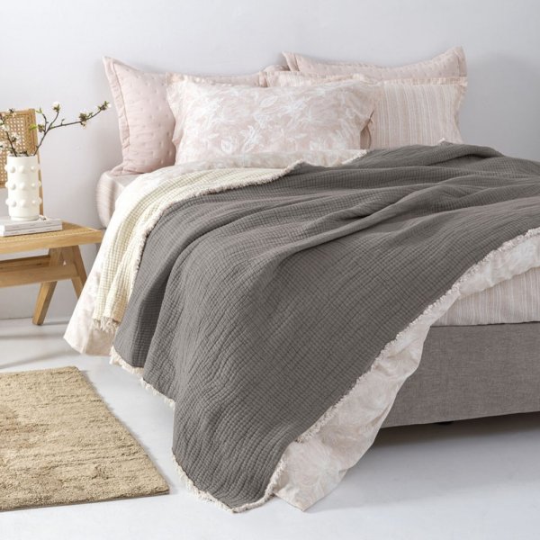 Κουβερτόριο Υπέρδιπλο Mous Gray Palamaiki