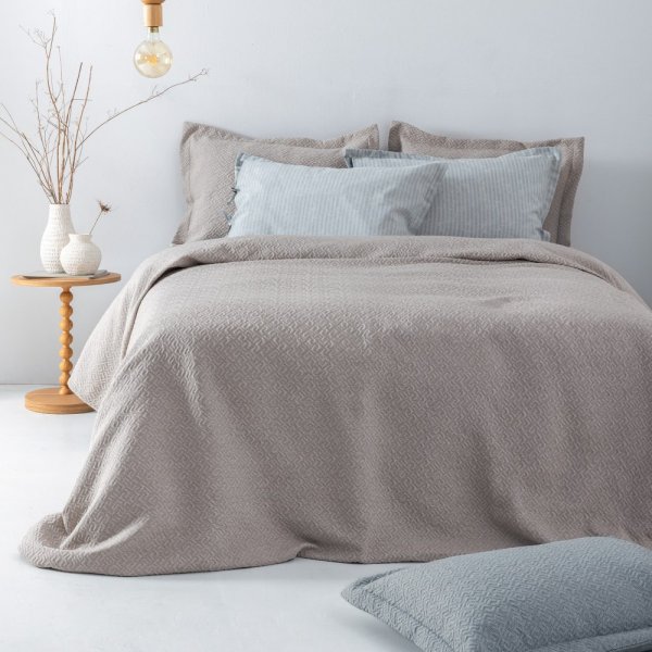 Κουβερτόριο Μονό Zoe Beige Palamaiki