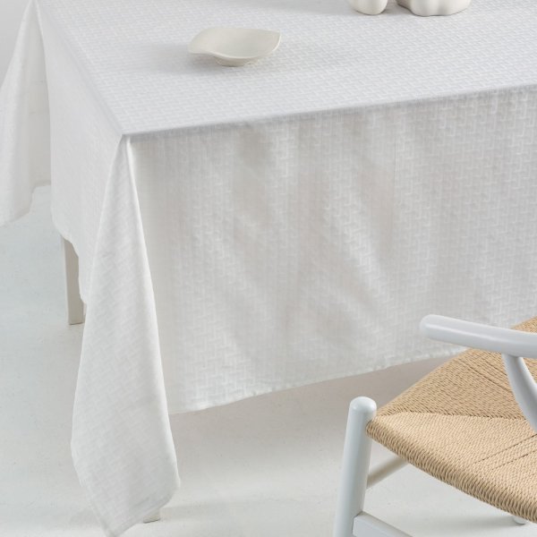 Αλέκιαστο Τραπεζομάντηλο (175x320) Milly White Palamaiki