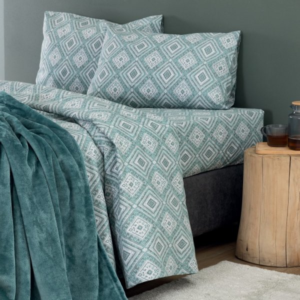 Σετ Φανελένια Σεντόνια Υπέρδιπλα FB 0239 Palamaiki