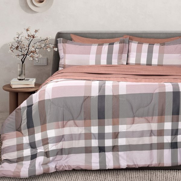 Σετ Πάπλωμα + Σεντόνια Υπέρδιπλα (5τμχ) B0693 Palamaiki