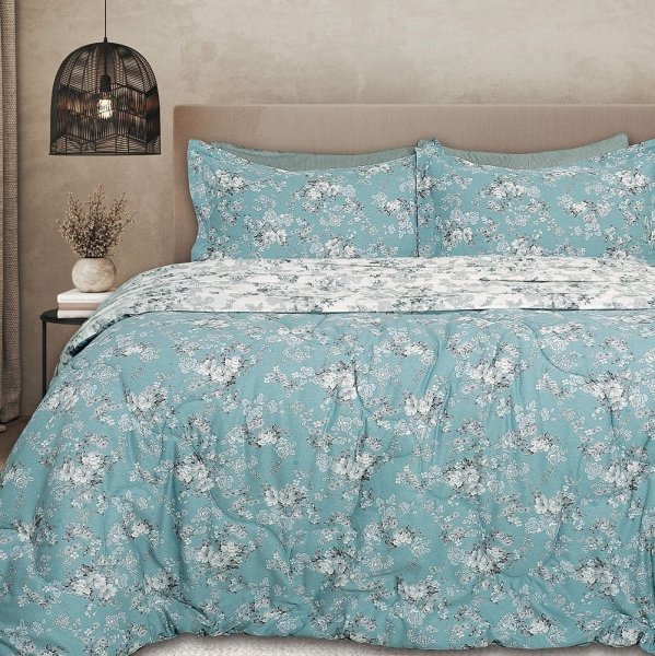 Σετ Πάπλωμα + Σεντόνια Υπέρδιπλα (5τμχ) B0698 Palamaiki