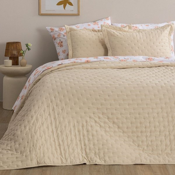 Κουβερλί Υπέρδιπλο Nico/2 Beige Palamaiki