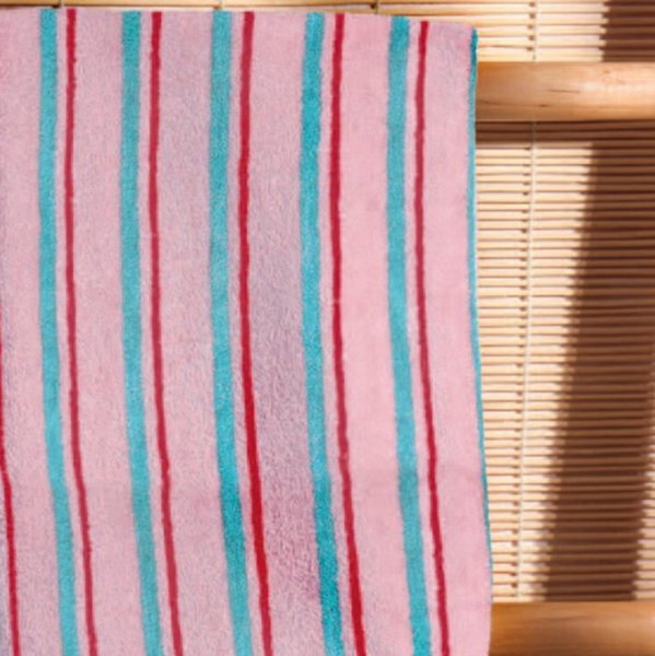 Πετσέτα Προσώπου Strip Pink Palamaiki
