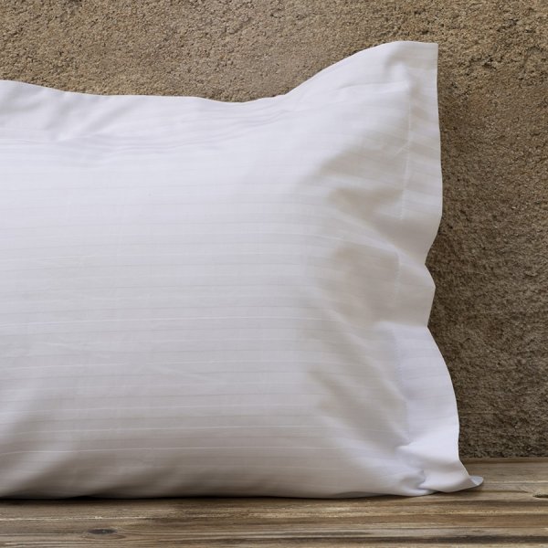 Ξενοδοχειακή Μαξιλαροθήκη (52x75) 1cm Striped Oxford-3 60% Βαμβάκι 40% Πολυέστερ 230TC Nima Hotelling