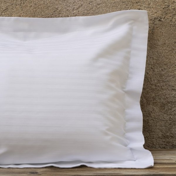 Ξενοδοχειακή Μαξιλαροθήκη (52x75) 1cm Striped Oxford-4 60% Βαμβάκι 40% Πολυέστερ 230TC Nima Hotelling